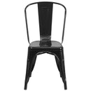 Flash Furniture Metal Indoor-Outdoor Stackable Chair
