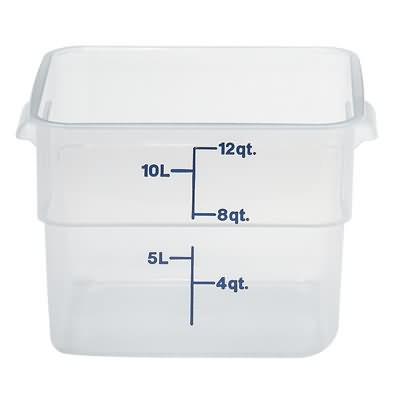 Cambro 12SFSPP-190 12 Qt Blue Square Translucent Container