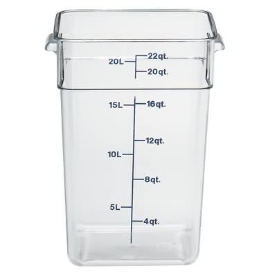 Cambro 22SFSCW 22 Qt Cam-Wear Square Container