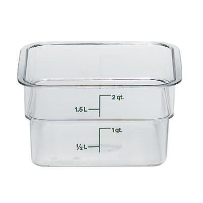 Cambro 2SFSCW 2 Qt Square Container Cam-Wear