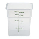 Cambro 4SFSPP-190 4 Qt Green Square Translucent Container