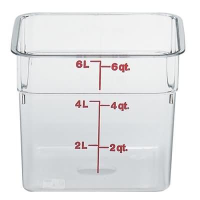 Cambro 6SFSCW-135 6 Qt Square Container Cam-Wear