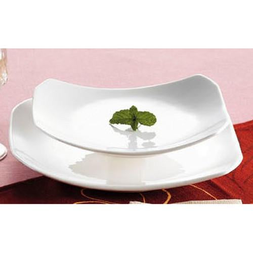 City Arts China RCNRP82 12.5" X 9" White Rectangle Platter
