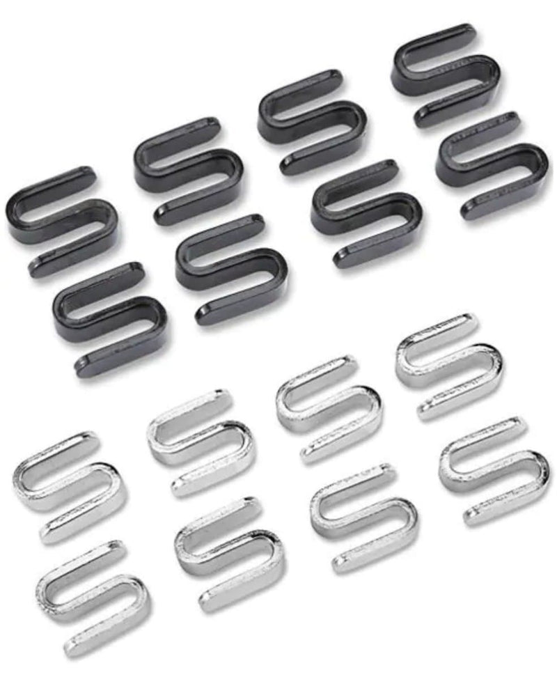 Canarac Chrome/Black Epoxy "N" Hooks - Sold Individually