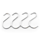 Canarac Chrome/Black Epoxy "S" Hooks - Sold Individually