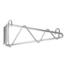 Canarac Wire Chrome/Black Epoxy Wall Brackets (Set of 2)