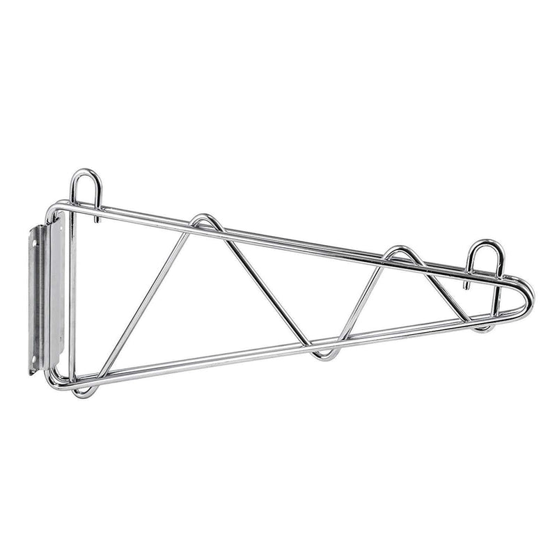 Canarac Wire Chrome/Black Epoxy Wall Brackets (Set of 2)