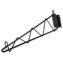 Canarac Wire Chrome/Black Epoxy Wall Brackets (Set of 2)