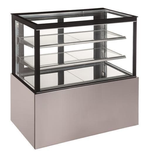 Canco PC-59-2 Flat Glass 2 Tier 59" Refrigerated Pastry Display Case