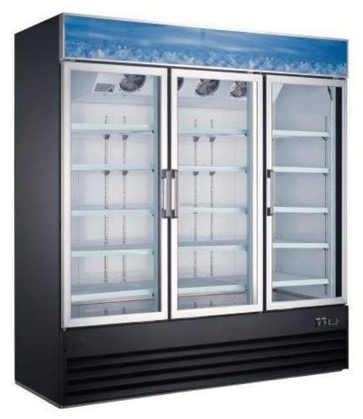 Canco MR-1500 Triple Swing Door 79" Wide Display Refrigerator