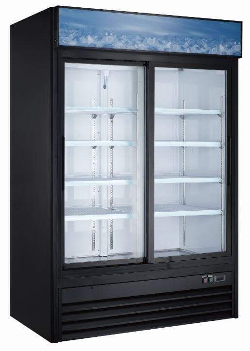 Canco MSR-1270 Double Sliding Door 53" Wide Display Refrigerator