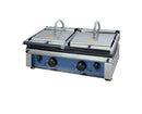 Canco OTM5530 Large 12" x 22" Double Press Panini Grill - Ribbed Cooking Surface