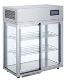 Canco RT-177L Counter Top Four Sided Glass Sliding Door Display Refrigerator
