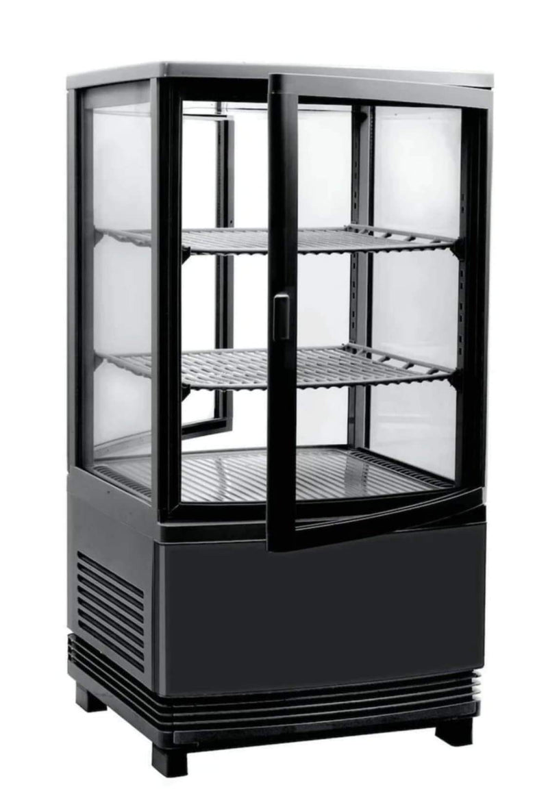 Canco RT-58L-2R Counter Top Four Sided Glass Door Display Refrigerator