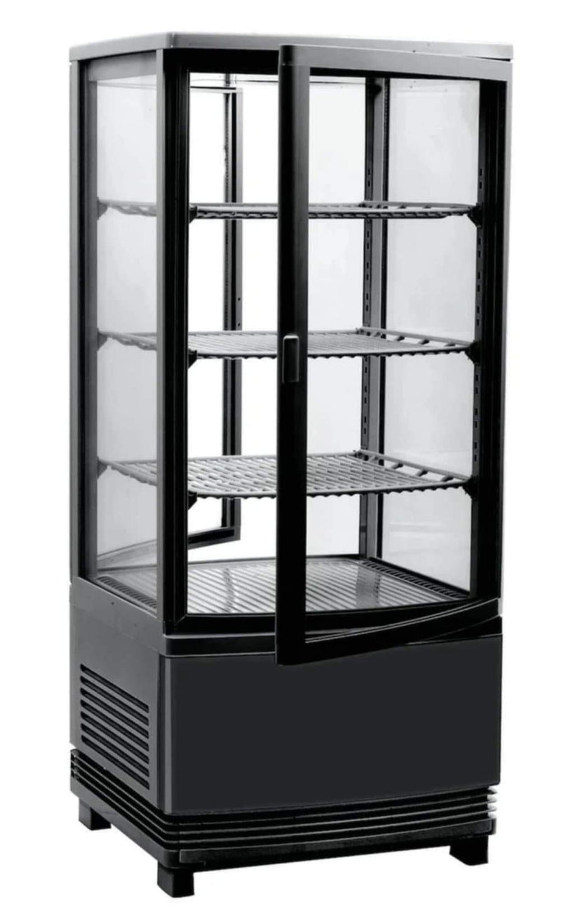Canco RT-78L-2R Counter Top Four Sided Glass Door Display Refrigerator