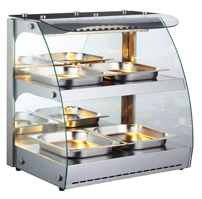 Canco RTR-2D Open Glass Display 25" Food Warmer