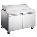 Canco SP60-16 Double Door 60" Refrigerated Sandwich Prep Table