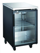 Canco BB-3024G Commercial 24" Single Swing Glass Door Back Bar Cooler