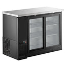 Canco BB-2449 Commercial 49" Double Glass Door Back Bar Cooler - Swing & Sliding Door Options