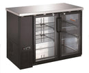 Canco BB-2449 Commercial 49" Double Glass Door Back Bar Cooler - Swing & Sliding Door Options