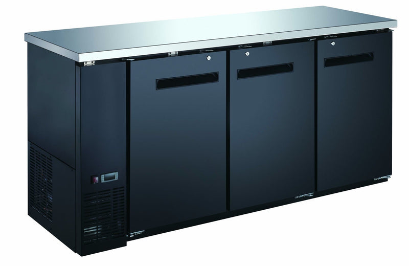 Canco BB-2473S Commercial 73" Triple Swing Door Back Bar Cooler