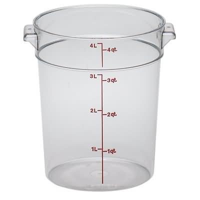 Cambro RFSCW4 4 Qt Round Container