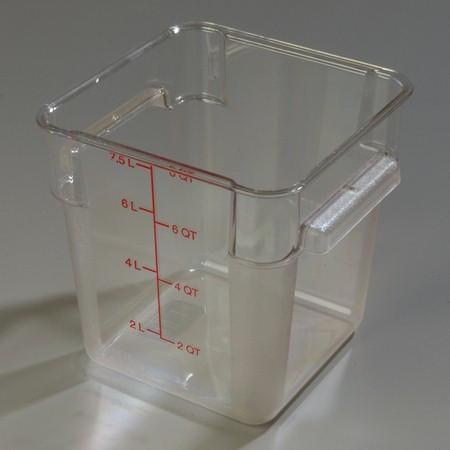 8 Qt Clear Square Food Storage Container (10723-07)