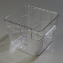 Carlisle 10724-07 12 Qt Clear Square Food Storage Container