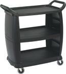 Carlisle CC203603 Busing & Transport Cart, Black