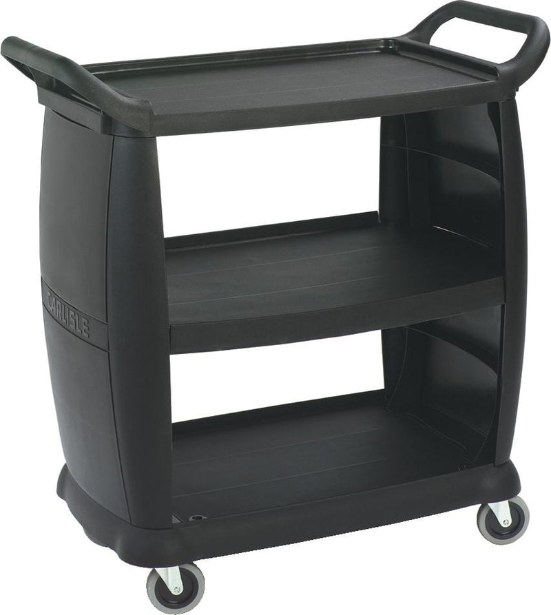 Carlisle CC203603 Busing & Transport Cart, Black