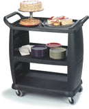 Carlisle CC203603 Busing & Transport Cart, Black