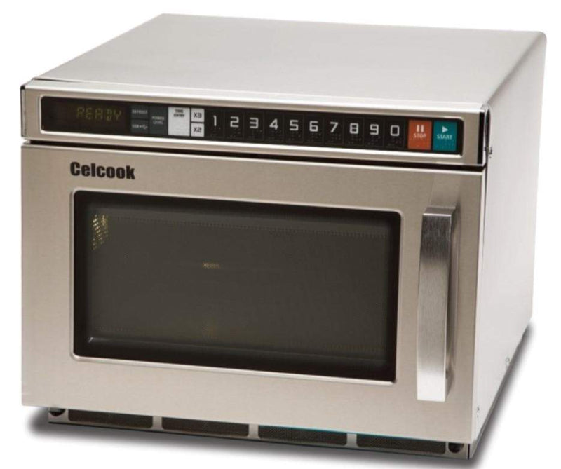Celcook CCM1200 Compact Commercial Touchpad Microwave with Filter - 1200W