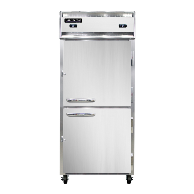 Continental 1RFX-HD Dual Temp Refrigerator/Freezer, Reach In