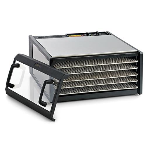 Excalibur 5-tray, Stainless Steel, 26hr Timer, Clear Door