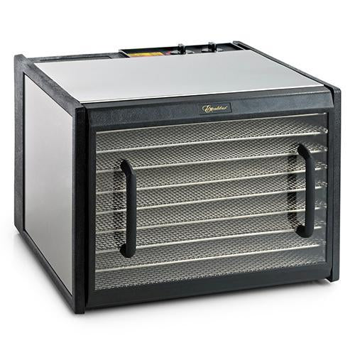 Excalibur 9-Tray Clear Door Stainless Steel W/Stainless Steel Trays Refurb