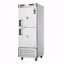 Everest EBWRFH2 29-1/4" One Section Two Half Door Upright Reach-In Dual Temp Refrigerator/Freezer Combo