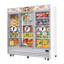 Everest EMGF69 75" Merchandiser 3 Glass Swing Door Freezer