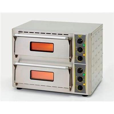 Equipex PZ-430D Electric 17" Double Deck Counter Top Pizza Oven - 208-240V