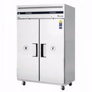 Everest ESRF2A Two Section Solid Door Upright Reach-In Dual Temp Refrigerator/Freezer Combo