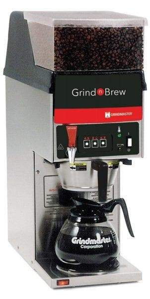 Grindmaster GNB-11H Grind and Brew Digital Coffee Brewer with 1 Bean Hopper, Single Warmer