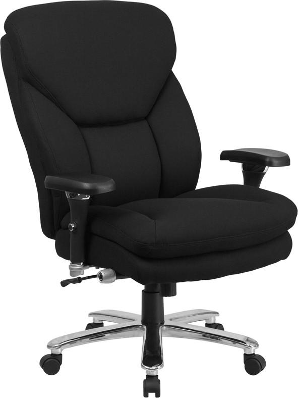 Flash Furniture GO-2085-GG Hercules Series Black Fabric Executive Swivel Chair