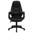 Flash Furniture H-HLC-0005-HIGH-1B-GG High Back Black Leather Executive Office Chair