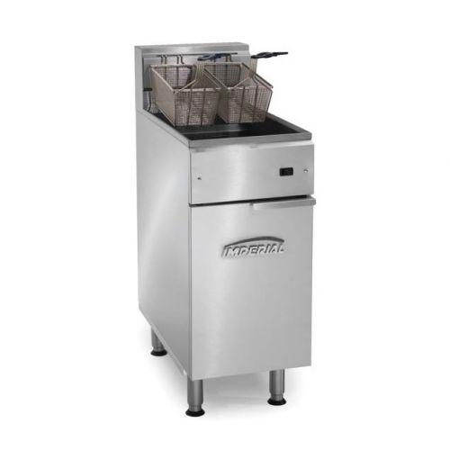 IMPERIAL IFS-40-E 40lb Floor Electric Deep Fryer, 220v, 3PH