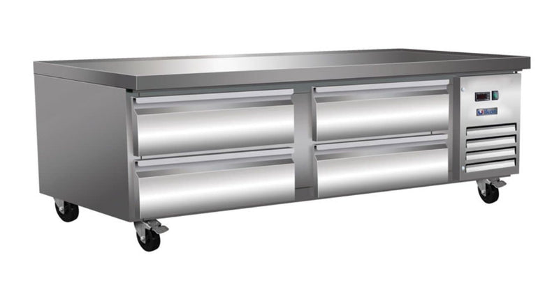Ikon ICBR74 Refrigerated 74" Chef Base - Accommodates up to 4" Deep Pans