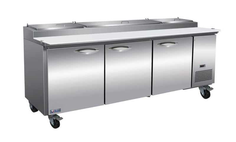 Ikon IPP94 Triple Door 94" Refrigerated Pizza Prep Table - Various Configurations