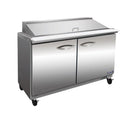 Ikon ISP48M Double Door 48" Refrigerated Mega Top Sandwich Prep Table - Various Configurations