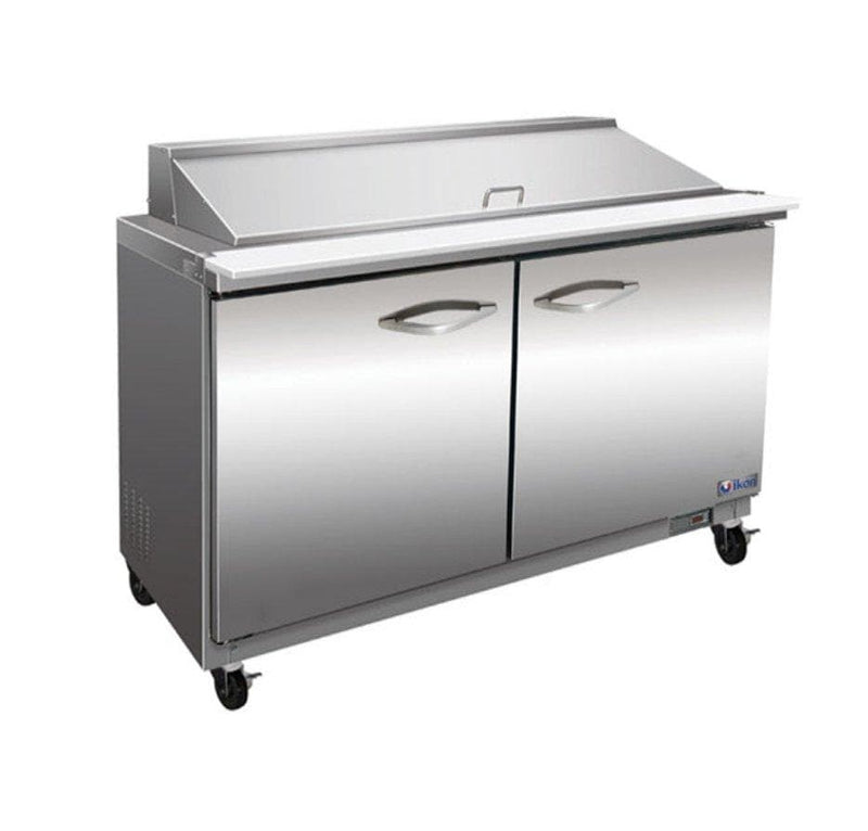 Ikon ISP48M Double Door 48" Refrigerated Mega Top Sandwich Prep Table - Various Configurations