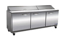 Ikon ISP72 Triple Door 72" Refrigerated Sandwich Prep Table