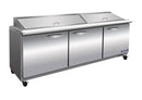 Ikon ISP72M Triple Door 72" Refrigerated Mega Top Sandwich Prep Table