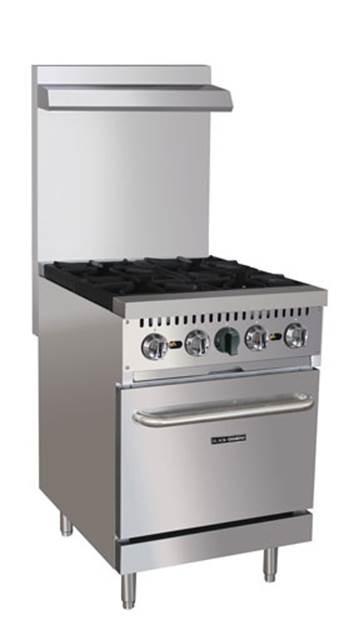 Adcraft BDGR-24/NG 24" Four Burner Gas Range